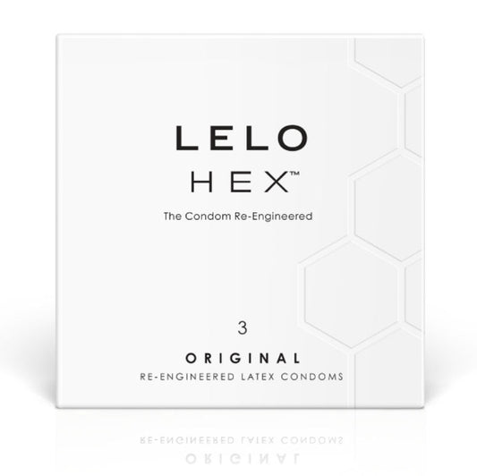 LELO - BOÎTE DE PRÉSERVATIFS HEX 3 UNITÉS LELO