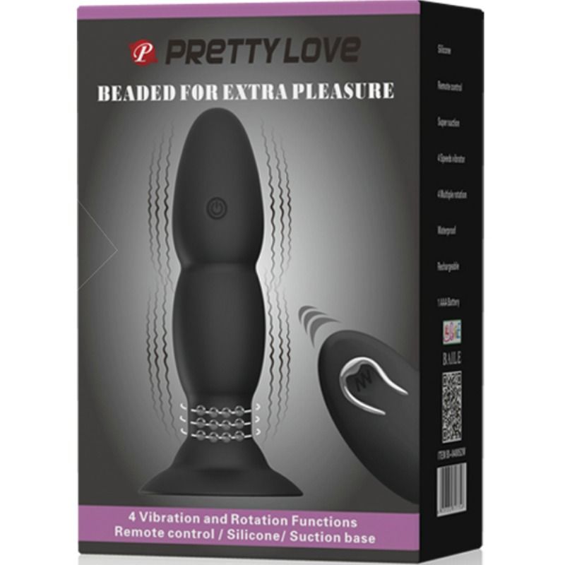 PRETTY LOVE - VIBRATEUR PLUG ET ROTATION PAR TÉLÉCOMMANDE PRETTY LOVE BOTTOM