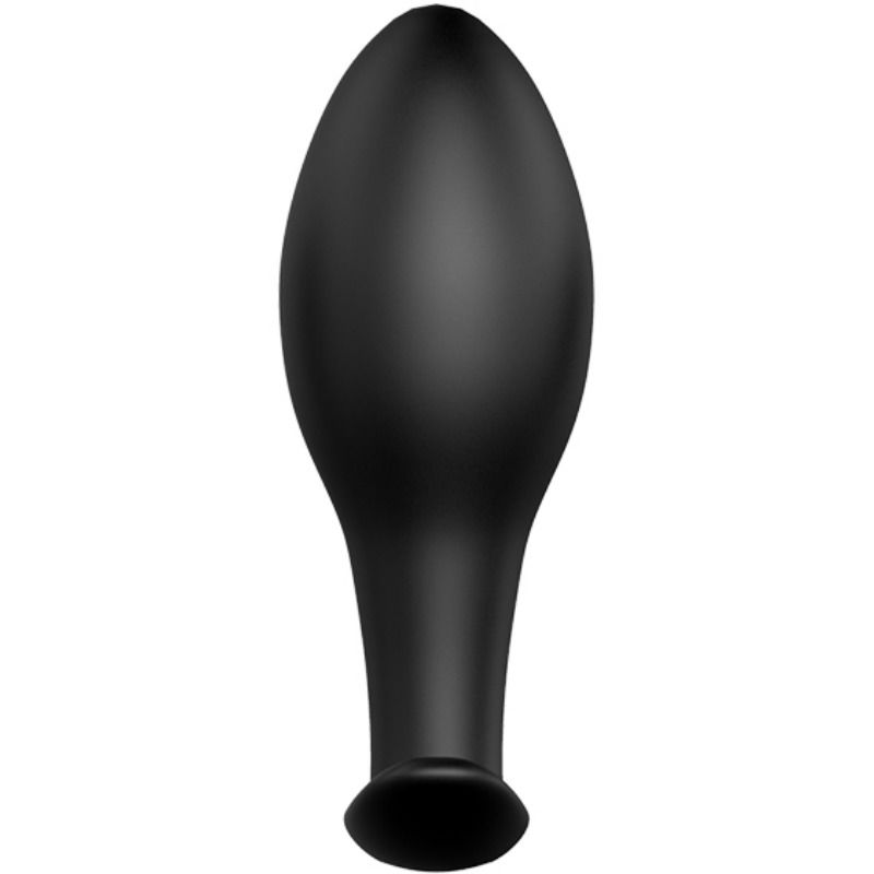 PRETTY LOVE - PLUG ANAL FORME DANCRE SILICONE 12 MODES DE VIBRATION NOIR PRETTY LOVE BOTTOM