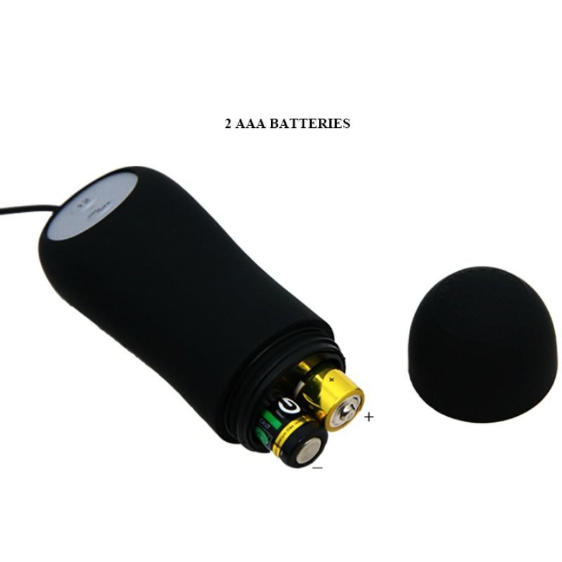 PRETTY LOVE - PLUG ANAL FORME DANCRE SILICONE 12 MODES DE VIBRATION NOIR PRETTY LOVE BOTTOM