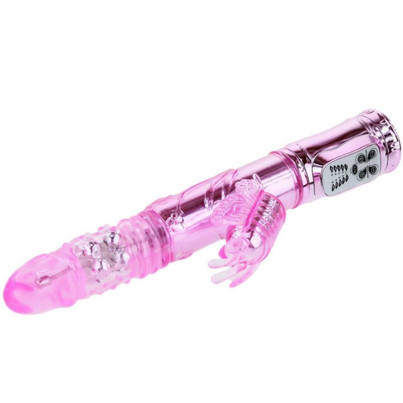 BAILE - VIBRATEUR RECHARGEABLE AVEC STIMULATEUR DE PAPILLON ROTATION ET THROBBING BAILE ROTATIONS