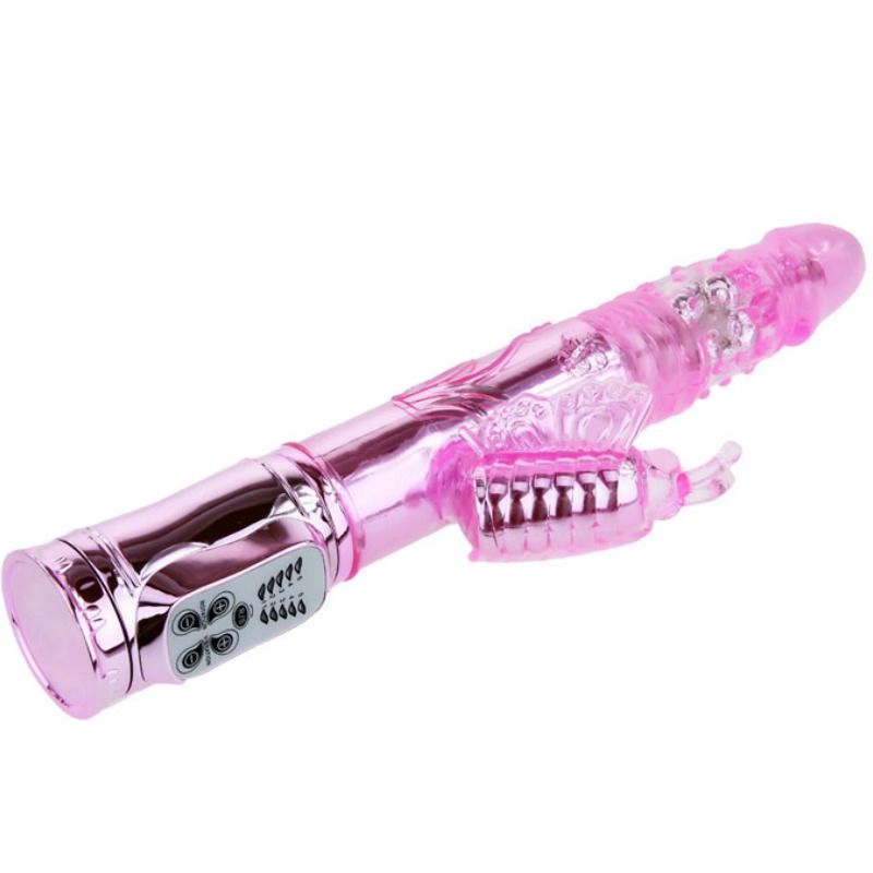 BAILE - VIBRATEUR RECHARGEABLE AVEC STIMULATEUR DE PAPILLON ROTATION ET THROBBING BAILE ROTATIONS