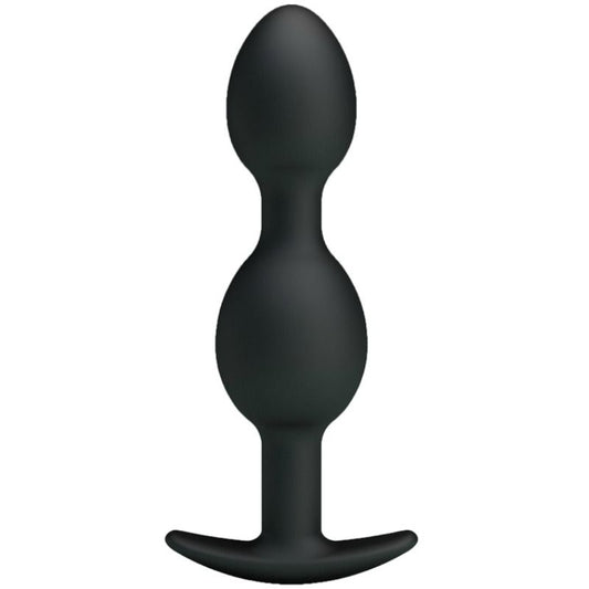PRETTY LOVE - BALLES ANAL EN SILICONE 12.5 CM NOIRES PRETTY LOVE BOTTOM