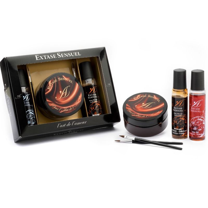 EXTASE SENSUAL - KIT COFFRE EN CHOCOLAT APHRODISIAQUE EXTASE SENSUAL