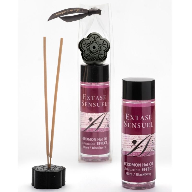 EXTASE SENSUAL - HUILE DE MASSAGE EFFET CHAUFFANT AUX PHÉROMONES DE MÛRE 100 ML EXTASE SENSUAL