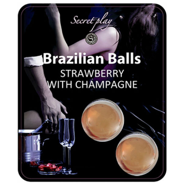 SECRETPLAY - ENSEMBLE DE BOULES BRÉSILIENNES  FRAISE ET CHAMPAGNE SECRETPLAY COSMETIC