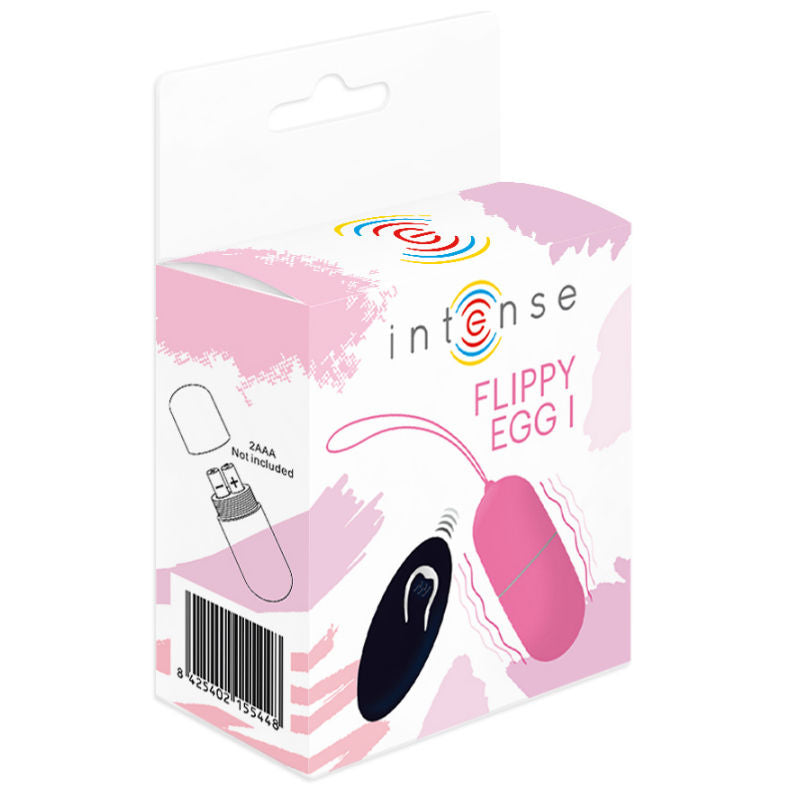 INTENSE - OEUF VIBRANT FLIPPY I AVEC TÉLÉCOMMANDE ROSE INTENSE COUPLES TOYS