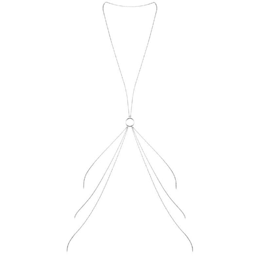 BIJOUX - MAGNIFIQUE CHAÎNES MÉTALLIQUES POUR LE CORPS 8 ARGENT BIJOUX MAGNIFIQUE