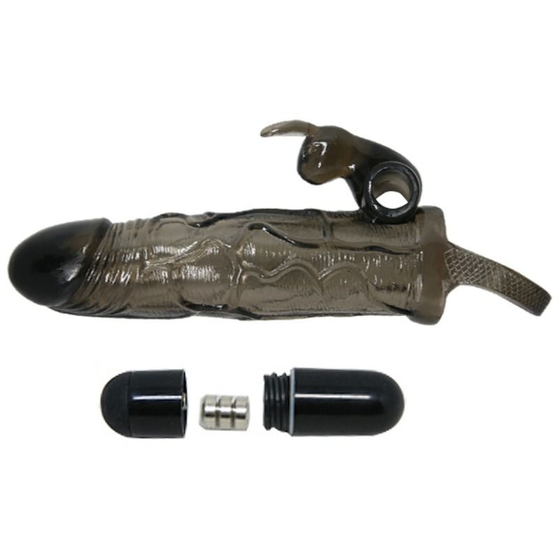 BAILE - COUVRE-PÉNIS BRAVE MAN AVEC LAPIN NOIR 16.5 CM BAILE FOR HIM