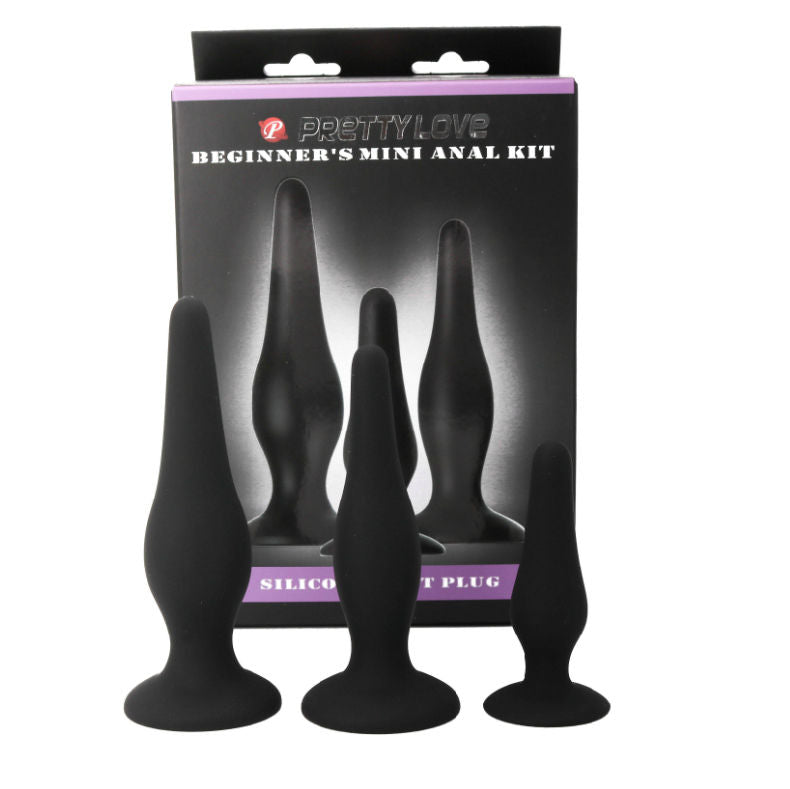PRETTY LOVE - KIT DINITIATION EN SILICONE POUR PLUGS ANAL PRETTY LOVE
