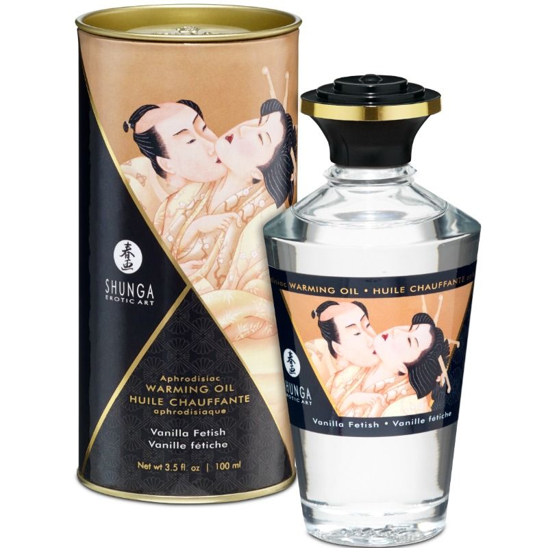 SHUNGA - HUILE DE MASSAGE EFFET CHALEUR SAVEUR VANILLE FÉTICHE 100 ML SHUNGA OILS
