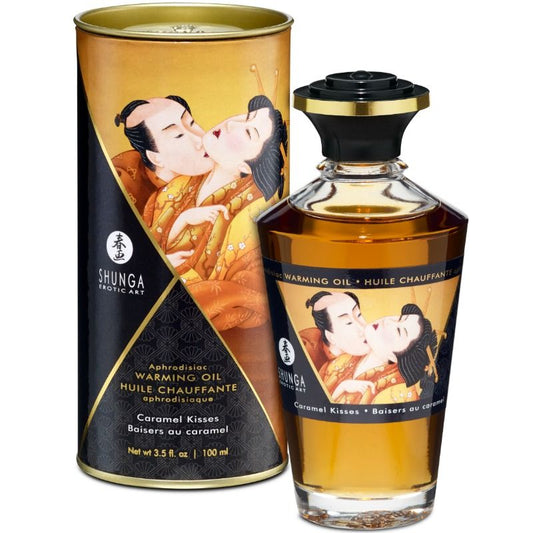 SHUNGA - HUILE DE MASSAGE À EFFET CHALEUR SAVEUR CARAMEL 100 ML SHUNGA OILS