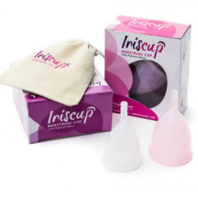 IRISCUP - GRANDE TASSE DU MOIS ROSE + SAC STÉRILISATEUR OFFERT IRISCUP