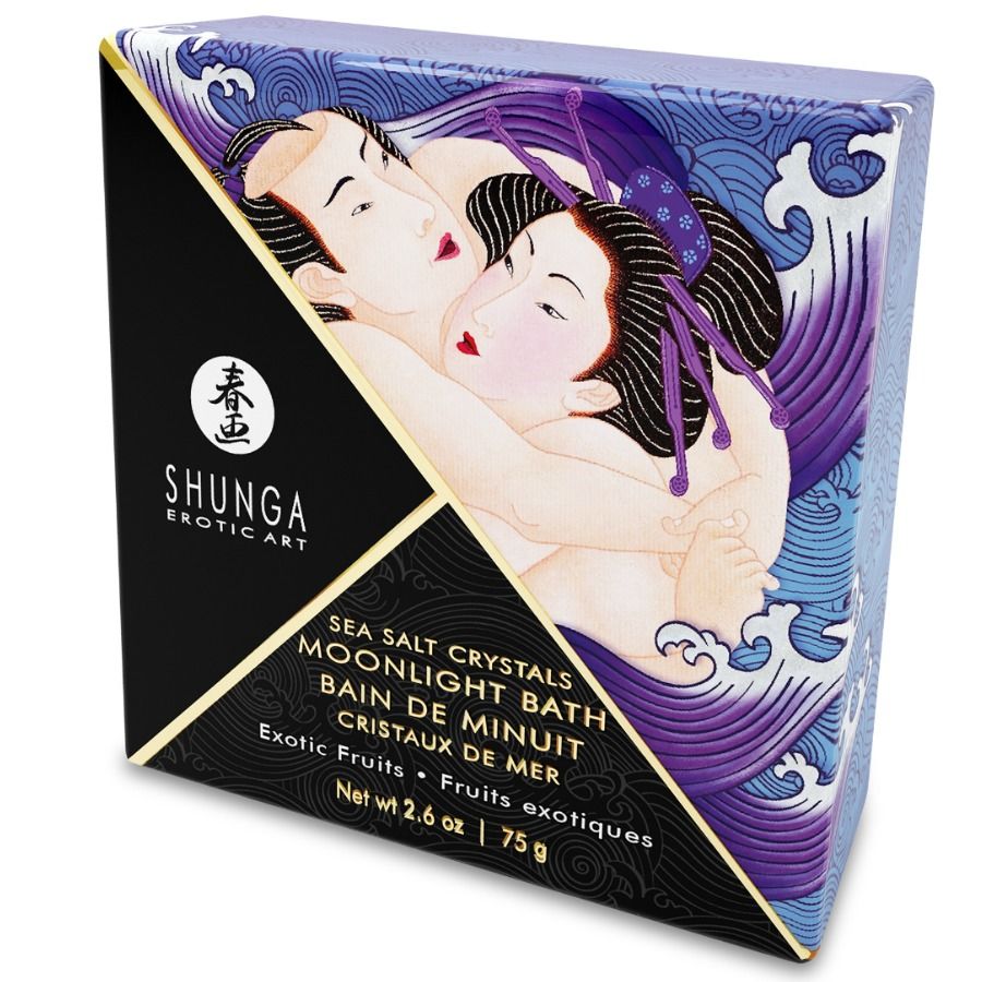 SHUNGA - SELS DE BAIN A GOÛT VIOLET EXOTIQUE 75 GR SHUNGA BATH EXPERIENCE
