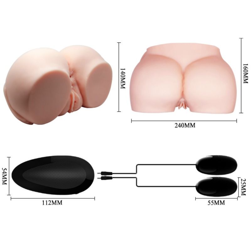 CRAZY BULL - VAGIN ET ANUS RÉALISTES AVEC VIBRATION CRAZY BULL