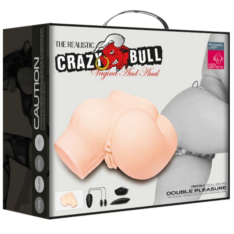 CRAZY BULL - CUL AVEC VAGIN ET ANUS RÉALISTES ET VIBRATION CRAZY BULL