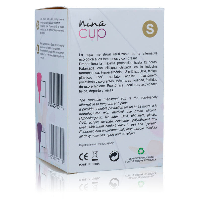 NINA KIKÍ - COUPE MENSTRUELLE ROSE - TAILLE S NINA KIKÍ