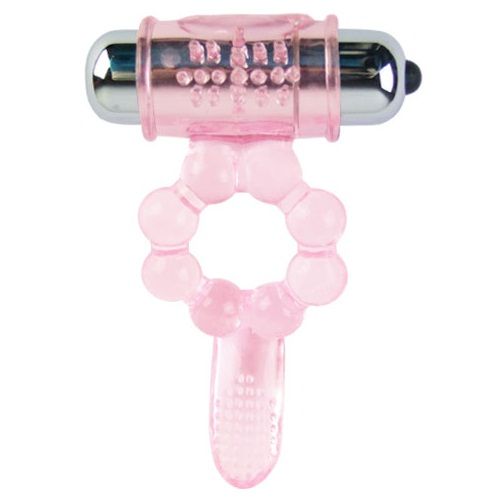 BAILE - ANNEAU SILICONE 10 RYTHMES DE LANGUE AVEC VIBRATION ROSE BAILE FOR HIM