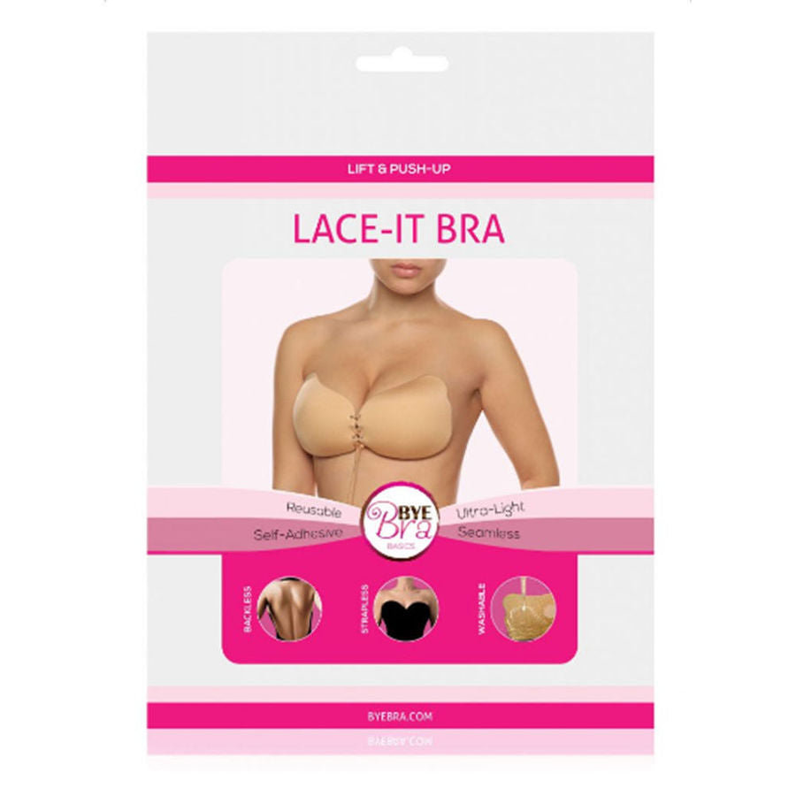 BYE-BRA - LACE-IT RENFORCEMENT PUSH-UP BEIGE BONNET D BYE BRA - BRAS