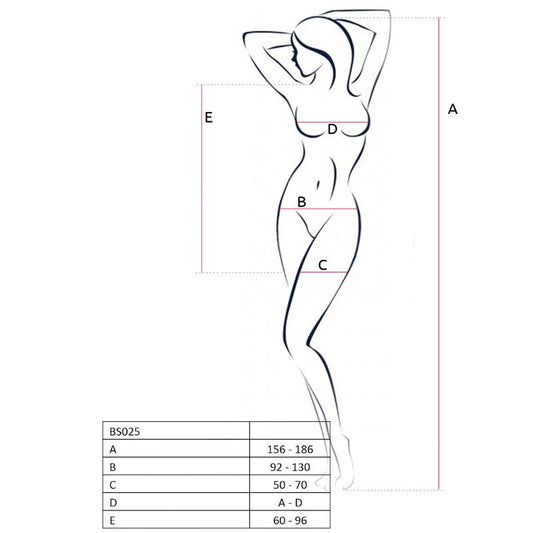 PASSION - FEMME BS025 BODYSTOCKING BLANC STYLE ROBE TAILLE UNIQUE PASSION WOMAN BODYSTOCKINGS
