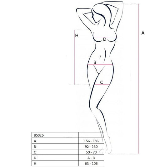 PASSION - FEMME BS026 BODYSTOCKING BLANC STYLE ROBE TAILLE UNIQUE PASSION WOMAN BODYSTOCKINGS