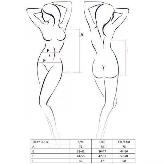 PASSION - FEMME TRIXY TEDDY NOIR TAILLE S/M PASSION WOMAN TEDDIES