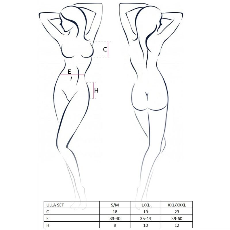 PASSION - ENSEMBLE FEMME ULLA TAILLE S/M PASSION WOMAN SETS