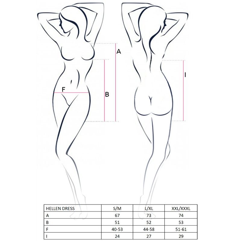 PASSION - FEMME HELLEN ROBE ET STRING TAILLE S/M PASSION WOMAN SETS