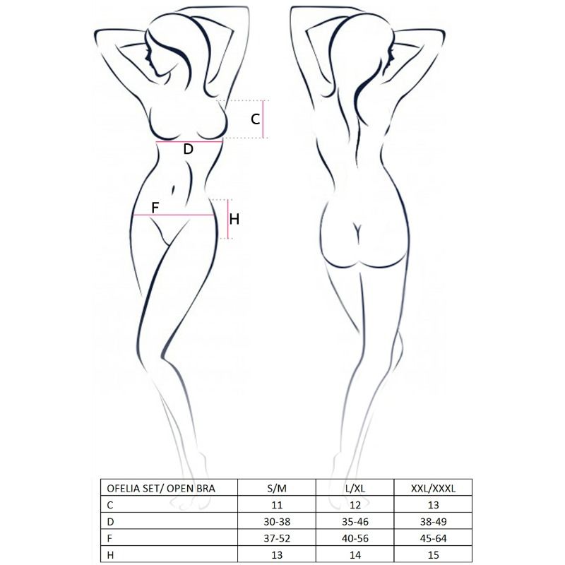 PASSION - ENSEMBLE FEMME OFELIA TAILLE S/M PASSION WOMAN SETS