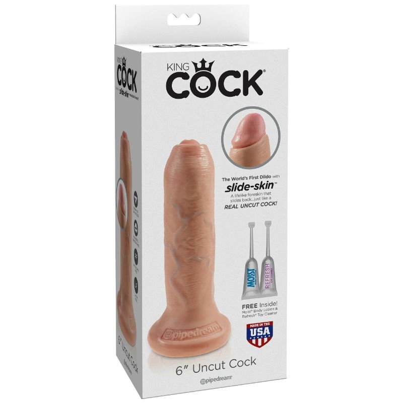 KING COCK - GODE RÉALISTE CHAIR NON COUPÉ 15 CM KING COCK