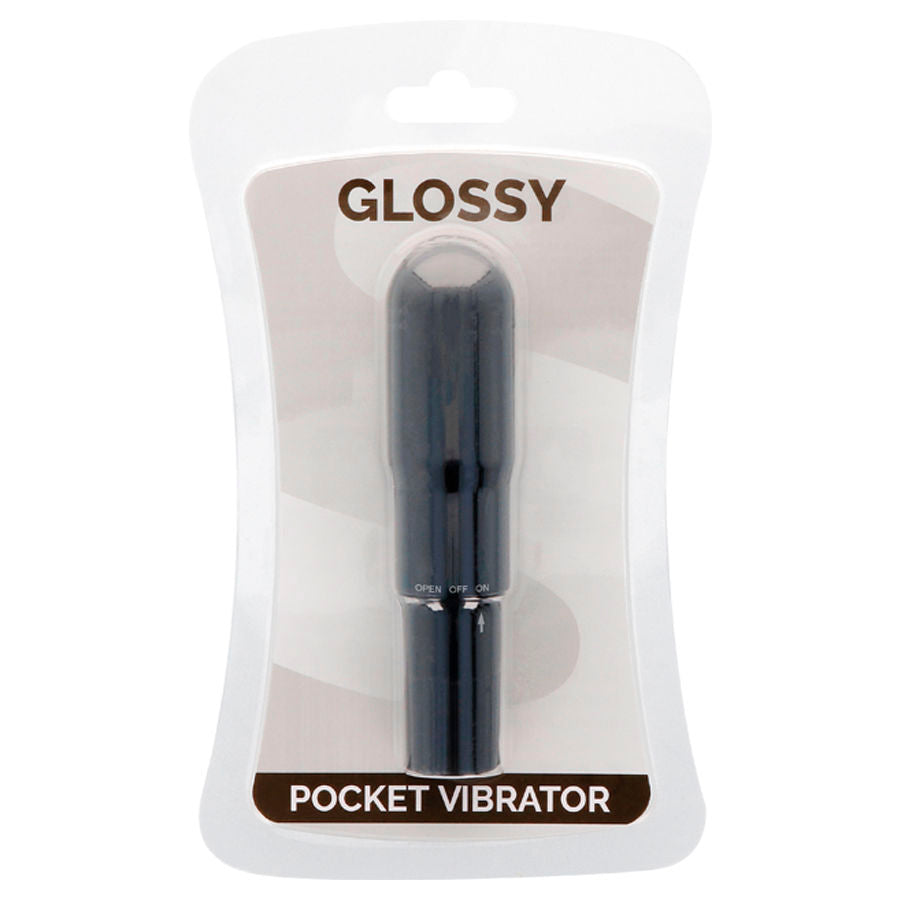 GLOSSY - VIBRATEUR DE POCHE NOIR GLOSSY