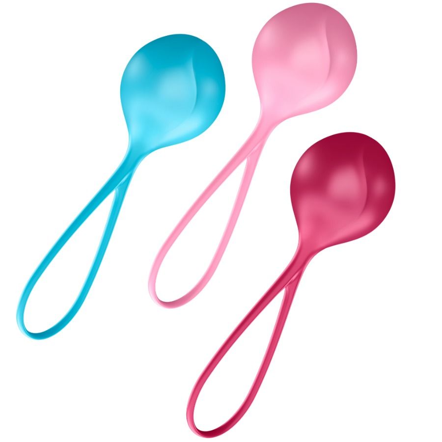 SATISFYER - ENSEMBLE ENTRAÎNEMENT LOVEBALLS 3 SATISFYER BALLS
