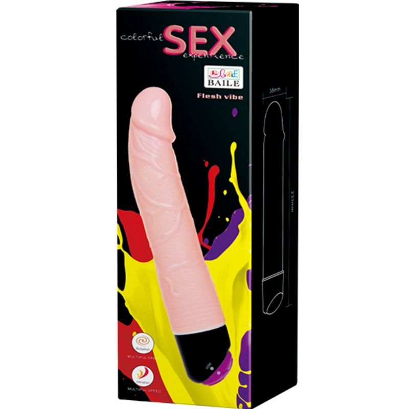 BAILE - VIBRATION ET ROTATION SEXUELLES COLORÉES 24 CM BAILE