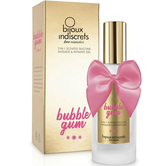 BIJOUX - BUBBLE GUM GEL 2 EN 1 SILICONE GOMME FRAISE 100 ML BIJOUX LOVE COSMETIQUES