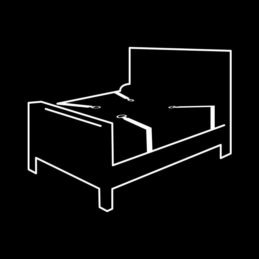 FETISH SUBMISSIVE - ENSEMBLE DE MENOTTES ET LIENS AVEC DOUBLURE EN NOPRÈNE FETISH SUBMISSIVE BONDAGE