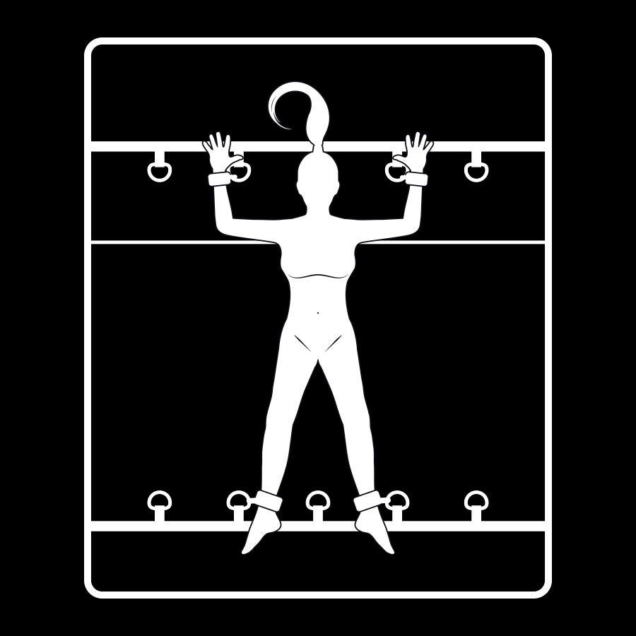 FETISH SUBMISSIVE - ENSEMBLE DE LIENS DE LIT DE LUXE AVEC DOUBLURE EN NOPRÈNE FETISH SUBMISSIVE BONDAGE