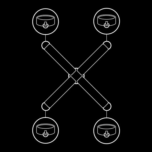 FETISH SUBMISSIVE - UNION DE MENOTTES EN CUIR VÉGAN FETISH SUBMISSIVE BONDAGE