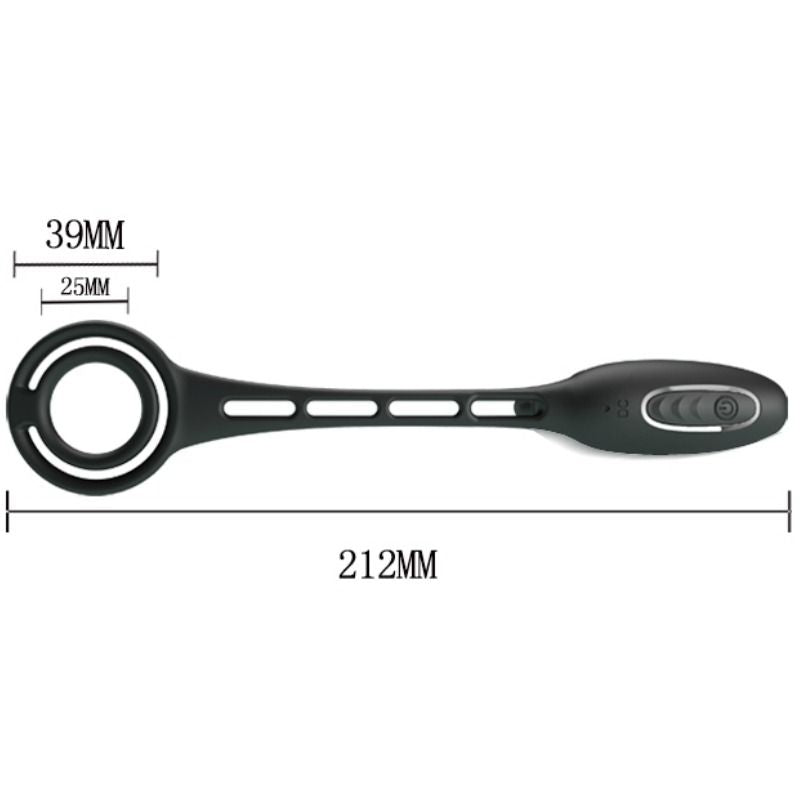 PRETTY LOVE - ANNEAUX PÉNIS AVEC PLUG VIBRATEUR PRETTY LOVE