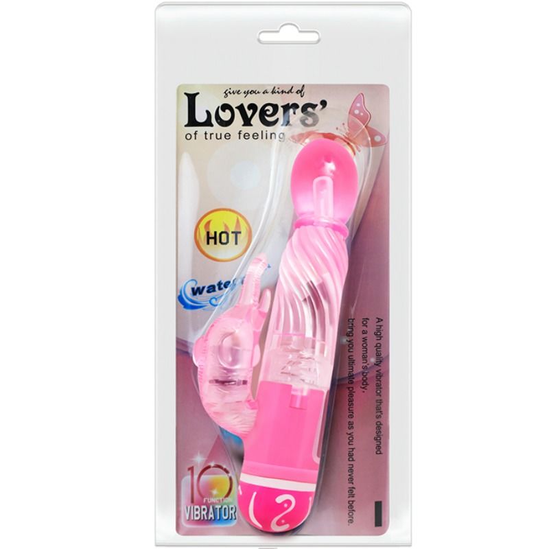 BAILE - VIBRATEUR MULTIVITESSES AVEC STIMULATEUR ROSE BAILE VIBRATORS