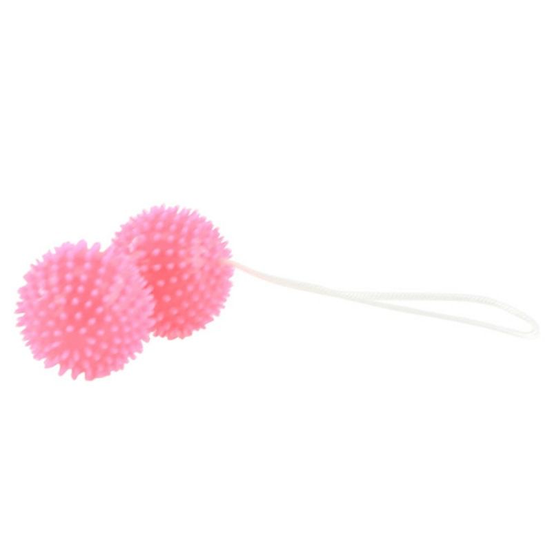 BAILE - BALLES TEXTURÉES ROSE PROFONDEMENT PLAISIR 3.6 CM BAILE STIMULATING