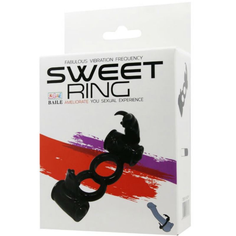 BAILE - SWEET RING DOUBLE ANNEAU AVEC DOUBLE LAPIN BAILE FOR HIM