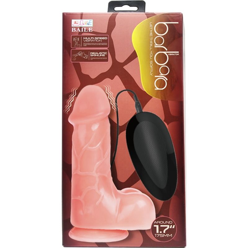 BAILE - VIBRATEUR RÉALISTE NATUREL BARBARA 22 CM BAILE VIBRATORS
