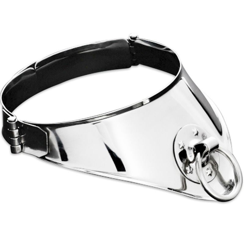 METAL HARD - COLLIER DE RETENUE AVEC ANNEAU ET CADENAS 12,5 CM METAL HARD
