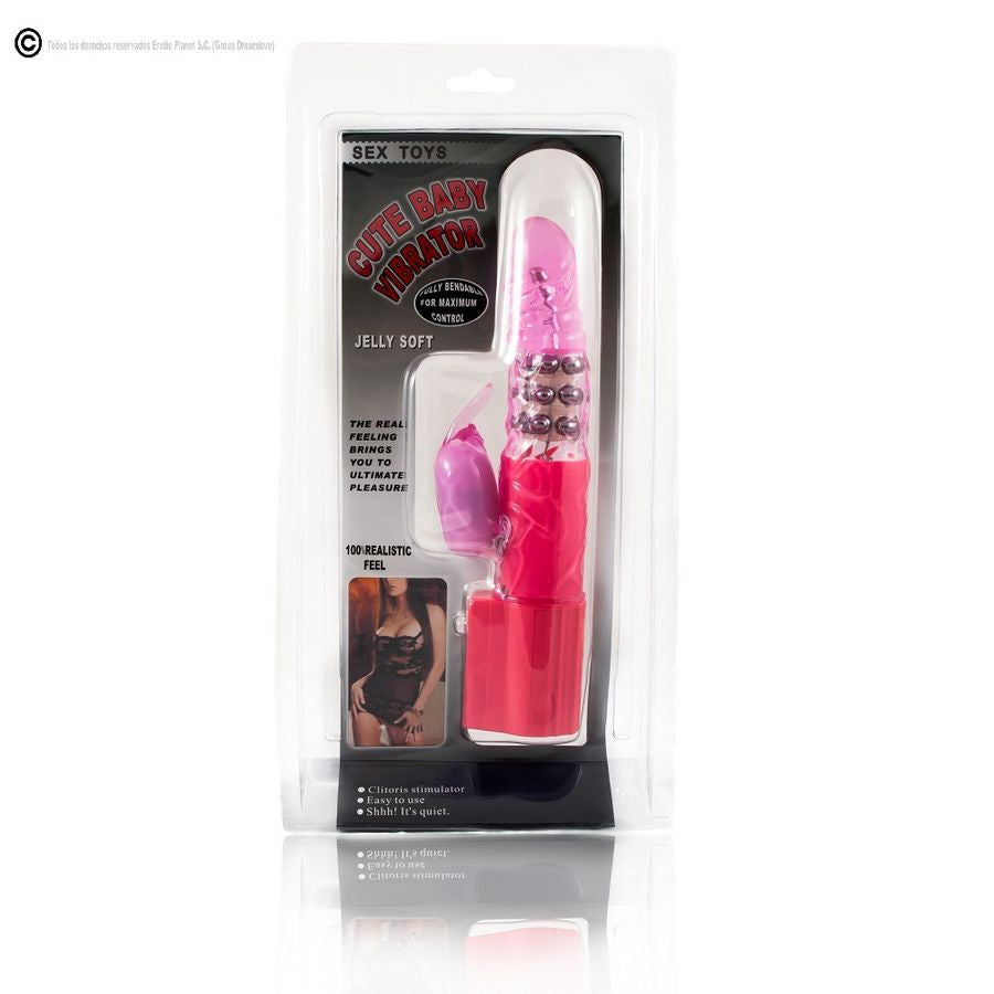 BAILE - ROTATEUR DE LAPIN ROSE AVEC SUPERSTIMULATEUR BAILE ROTATIONS