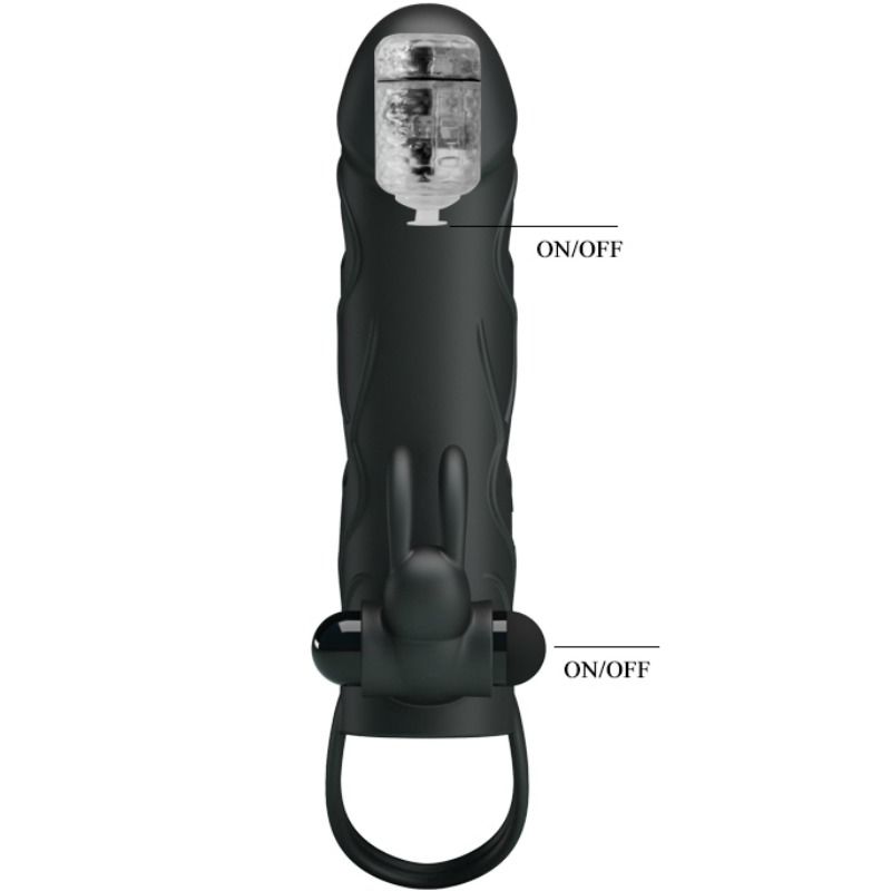 PRETTY LOVE - HOUSSE EN SILICONE AVEC VIBRATION 14 CM 2.0 PRETTY LOVE