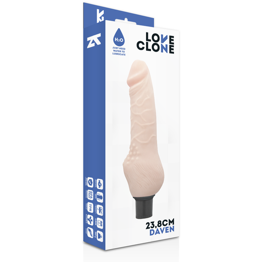 LOVECLONE - DAVEN AUTOLUBRIFICATION RÉALISTE 23.8 CM -O- 3.8 CM LOVECLONE