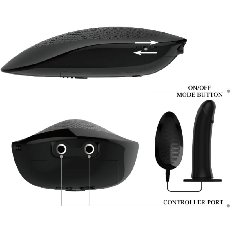 PRETTY LOVE - SANGLE MARVIN AVEC VIBRATION ET GODE CREUX PRETTY LOVE