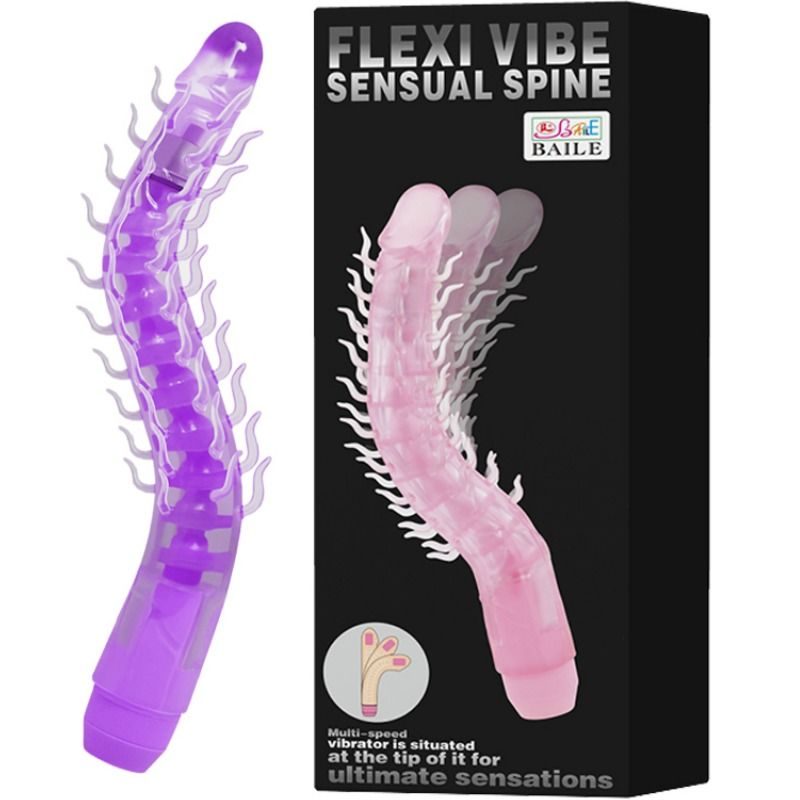 BAILE - FLEXI VIBE SENSUAL SPINE GODE VIBRANT PLIABLE LILAS 23.5 CM BAILE