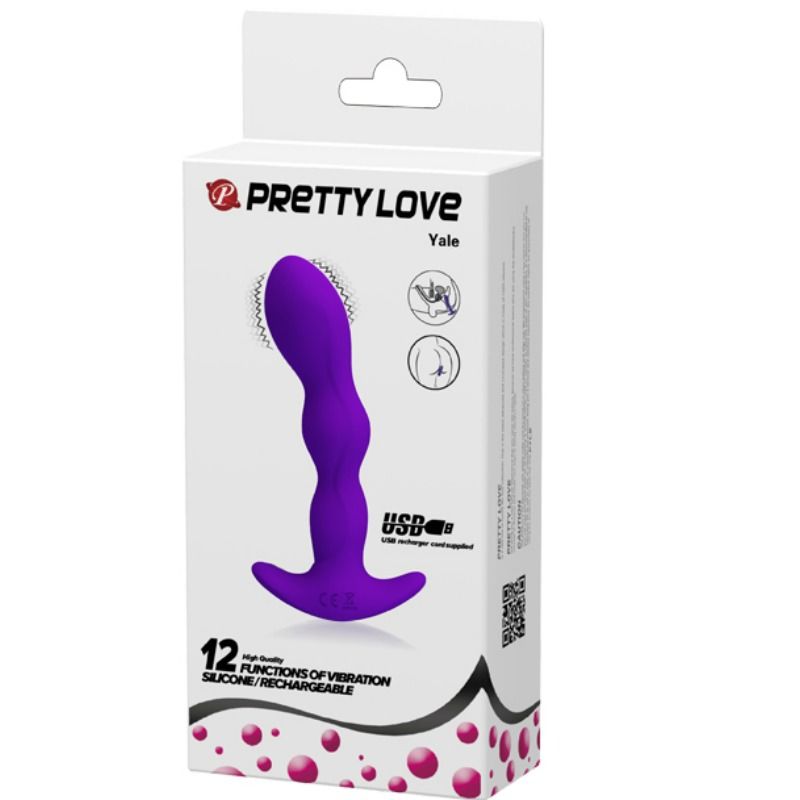 PRETTY LOVE - MASSAGER ANAL 12 MODES DE VIBRATION LILAS PRETTY LOVE