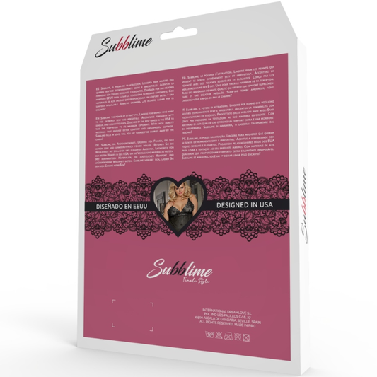 SUBBLIME - QUEEN PLUS BABYDOLL BLANC  FRANGES SUBBLIME QUEEN PLUS SIZE